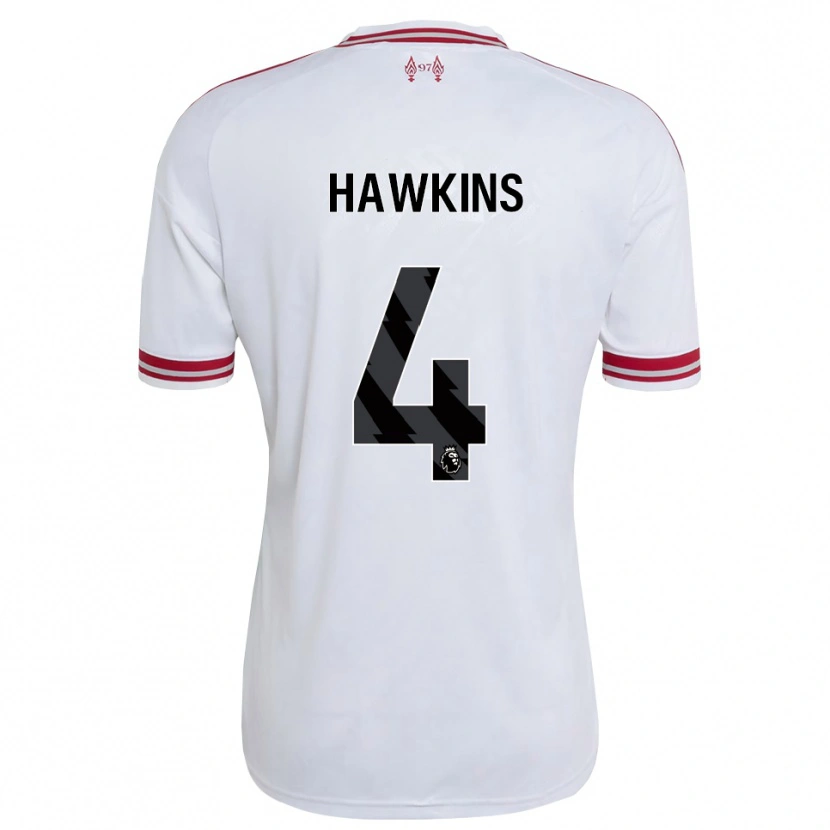 Danxen Herren Max Hawkins #4 Rot Weiß Auswärtstrikot Trikot 2026/27 T-Shirt