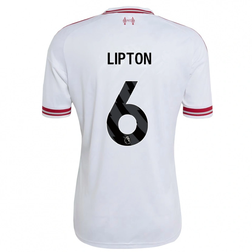 Danxen Herren Joe Lipton #6 Rot Weiß Auswärtstrikot Trikot 2026/27 T-Shirt
