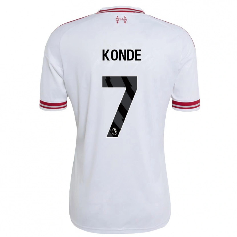 Danxen Herren Isaac Konde #7 Rot Weiß Auswärtstrikot Trikot 2026/27 T-Shirt