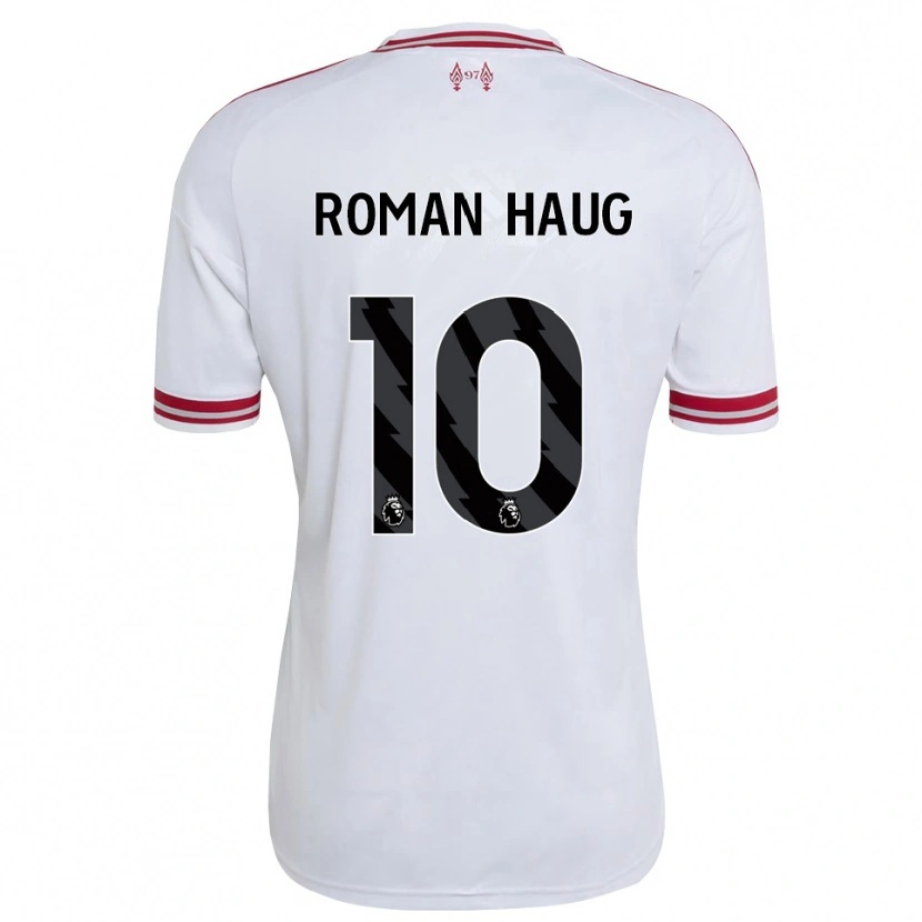 Danxen Herren Sophie Román Haug #10 Rot Weiß Auswärtstrikot Trikot 2026/27 T-Shirt