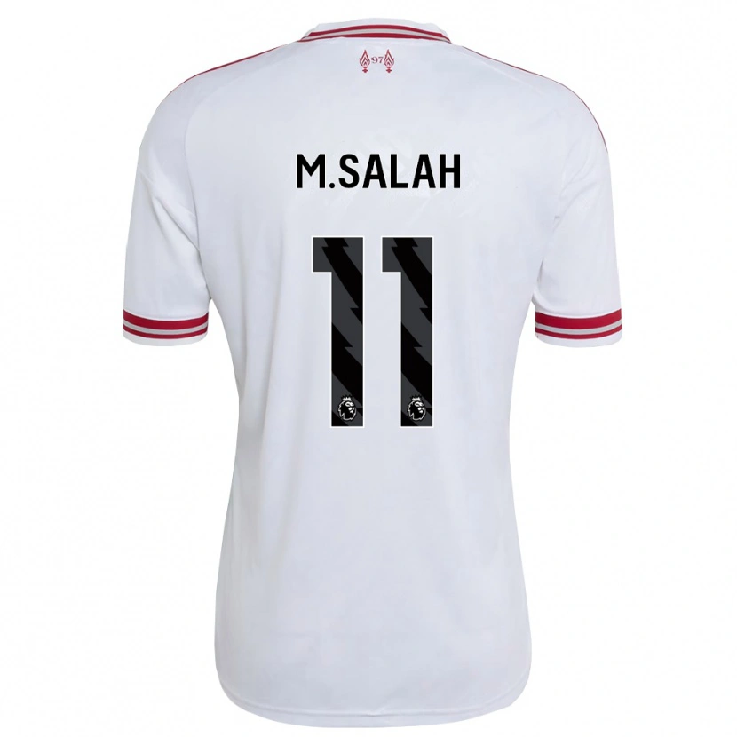 Danxen Herren Mohamed Salah #11 Rot Weiß Auswärtstrikot Trikot 2026/27 T-Shirt