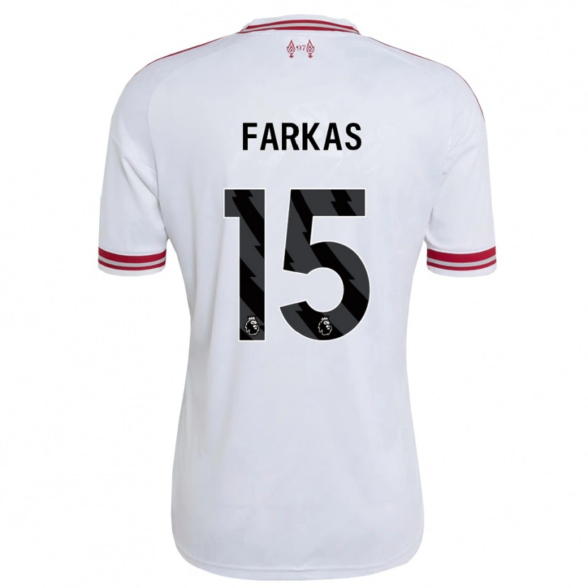 Danxen Herren Erik Farkas #15 Rot Weiß Auswärtstrikot Trikot 2026/27 T-Shirt