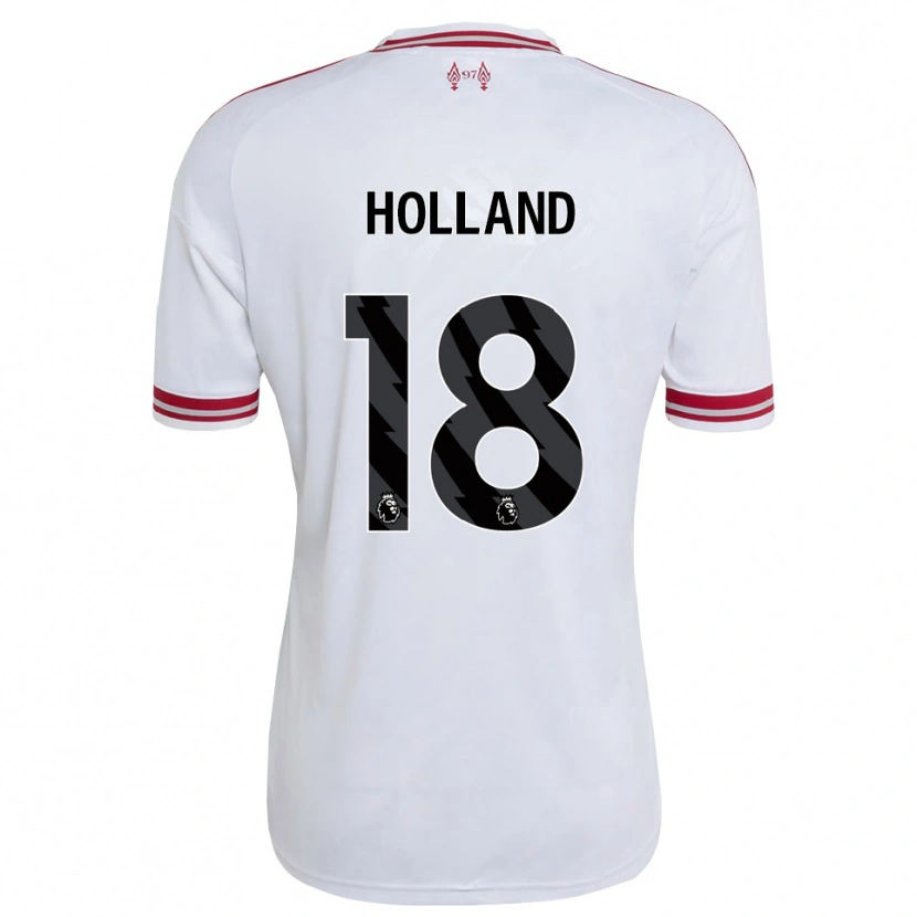 Danxen Herren Ceri Holland #18 Rot Weiß Auswärtstrikot Trikot 2026/27 T-Shirt