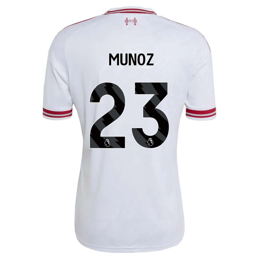 Danxen Herren Víctor Muñoz #23 Rot Weiß Auswärtstrikot Trikot 2026/27 T-Shirt