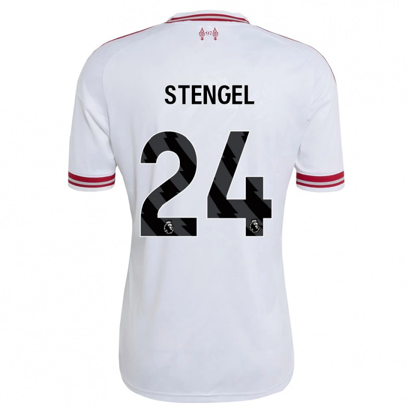 Danxen Herren Katie Stengel #24 Rot Weiß Auswärtstrikot Trikot 2026/27 T-Shirt