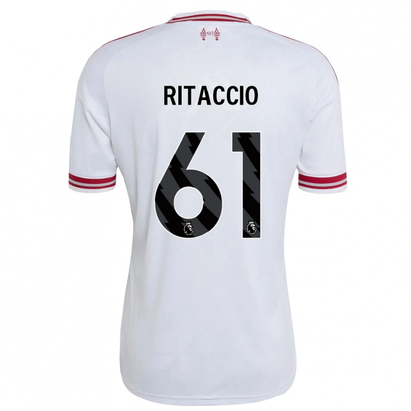 Danxen Herren Matteo Ritaccio #61 Rot Weiß Auswärtstrikot Trikot 2026/27 T-Shirt