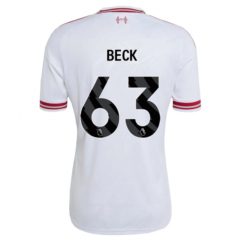 Danxen Herren Owen Beck #63 Rot Weiß Auswärtstrikot Trikot 2026/27 T-Shirt