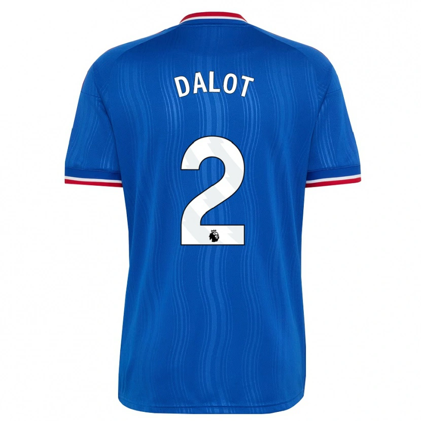 Danxen Herren Diogo Dalot #2 Blau Weiß Rot Auswärtstrikot Trikot 2026/27 T-Shirt