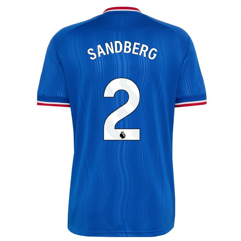 Danxen Herren Anna Sandberg #2 Blau Weiß Rot Auswärtstrikot Trikot 2026/27 T-Shirt