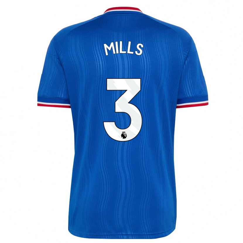 Danxen Herren Albert Mills #3 Blau Weiß Rot Auswärtstrikot Trikot 2026/27 T-Shirt