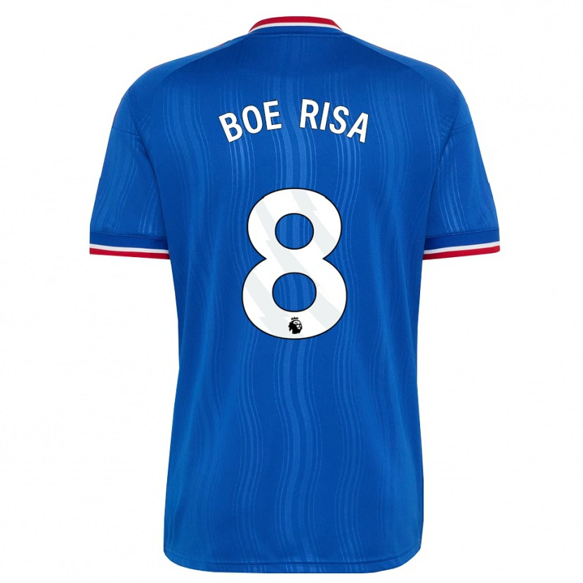 Danxen Herren Vilde Boe Risa #8 Blau Weiß Rot Auswärtstrikot Trikot 2026/27 T-Shirt