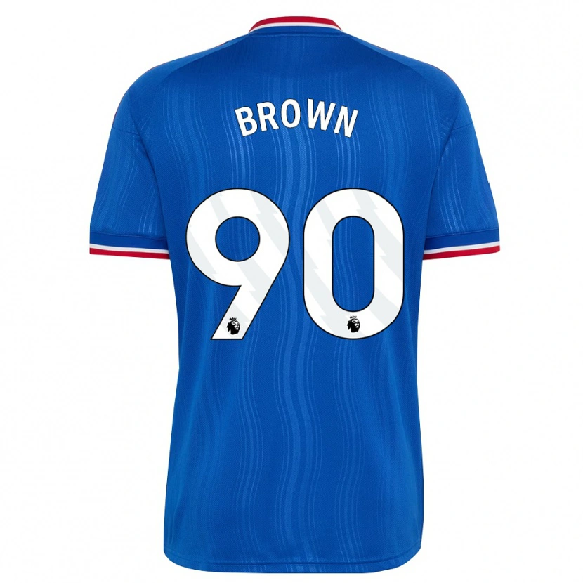 Danxen Herren Nathaniel-Junior Brown #90 Blau Weiß Rot Auswärtstrikot Trikot 2026/27 T-Shirt