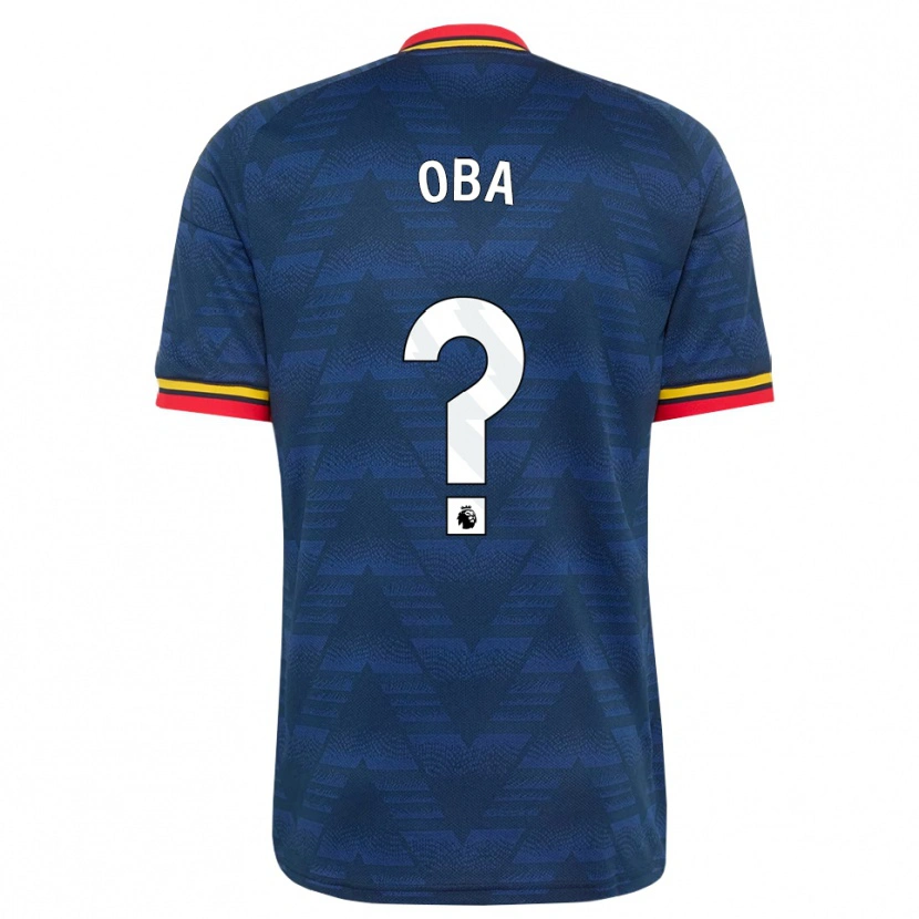 Danxen Herren Jayden Oba #0 Mitternachtsblau Gelb Rot Auswärtstrikot Trikot 2026/27 T-Shirt