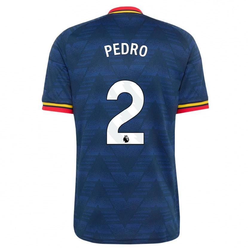 Danxen Herren Angelinou Pedro #2 Mitternachtsblau Gelb Rot Auswärtstrikot Trikot 2026/27 T-Shirt