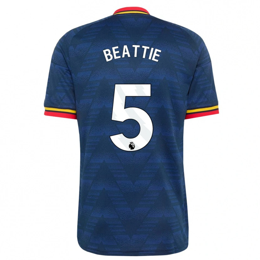 Danxen Herren Jen Beattie #5 Mitternachtsblau Gelb Rot Auswärtstrikot Trikot 2026/27 T-Shirt