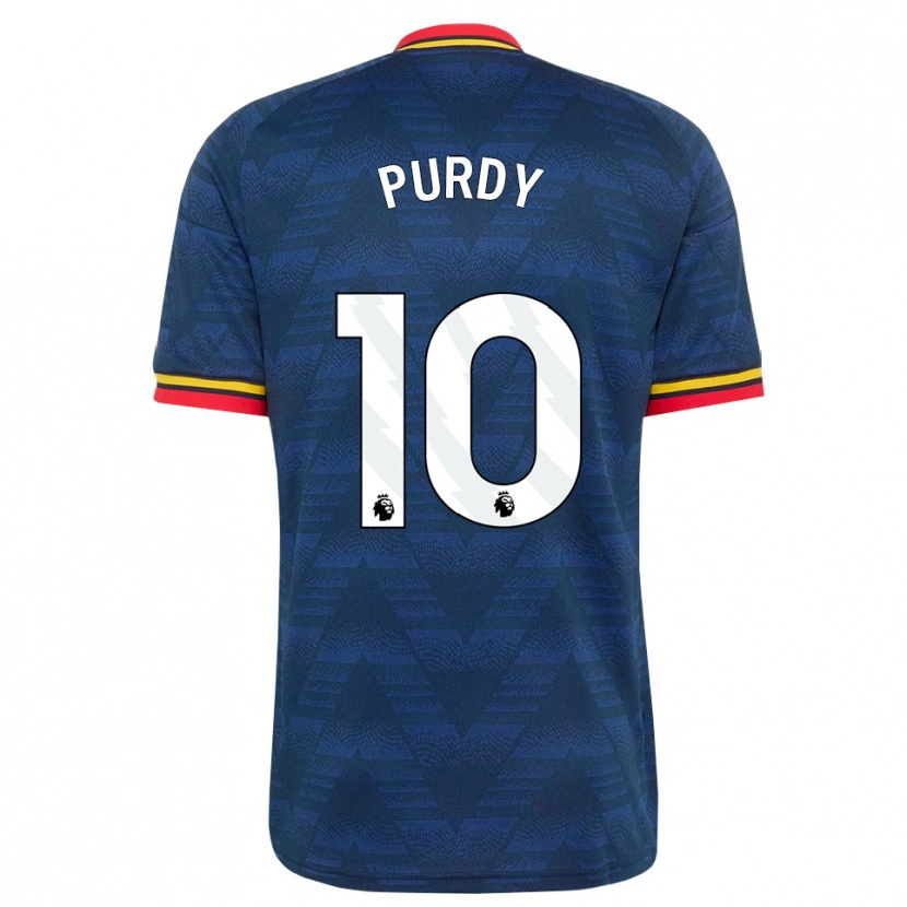 Danxen Herren Charlie Purdy #10 Mitternachtsblau Gelb Rot Auswärtstrikot Trikot 2026/27 T-Shirt