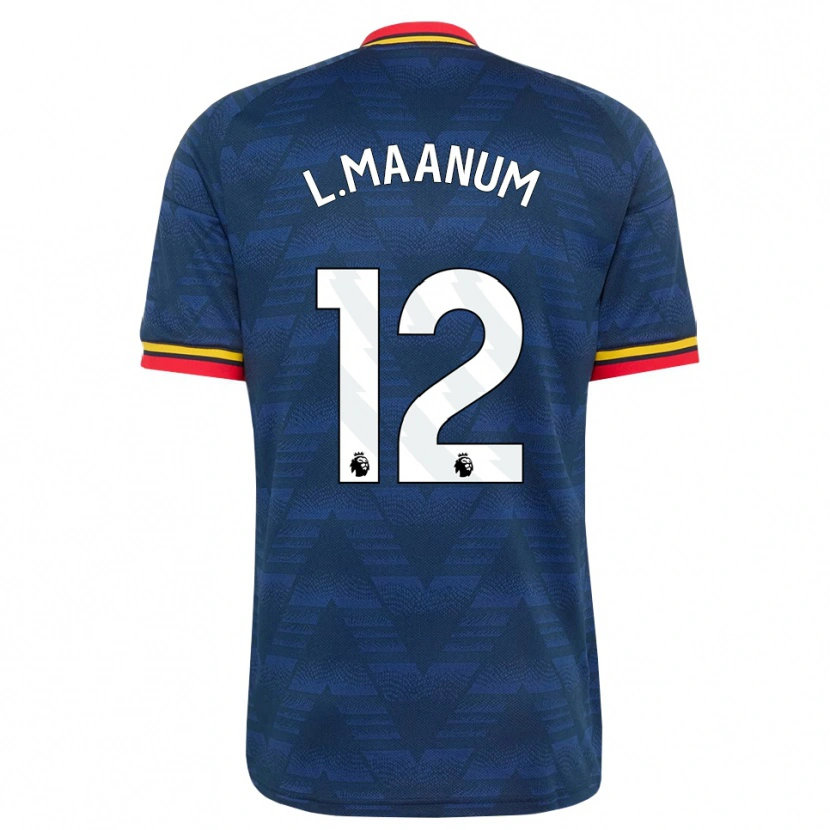 Danxen Herren Frida Maanum #12 Mitternachtsblau Gelb Rot Auswärtstrikot Trikot 2026/27 T-Shirt