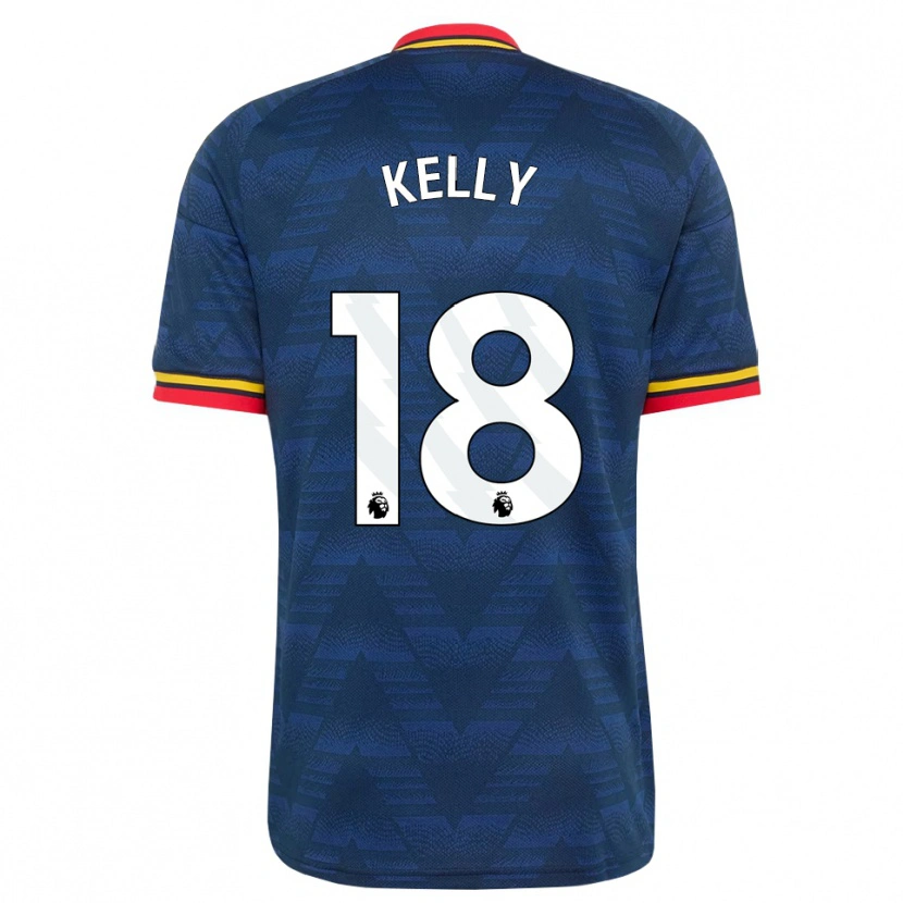 Danxen Herren Chloe Kelly #18 Mitternachtsblau Gelb Rot Auswärtstrikot Trikot 2026/27 T-Shirt