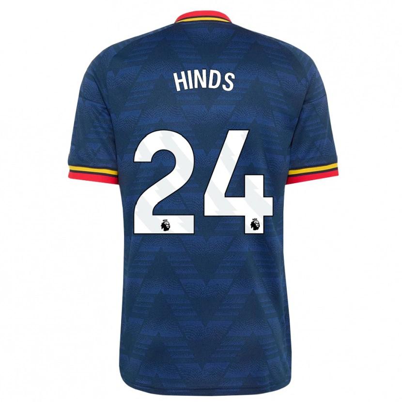 Danxen Herren Taylor Hinds #24 Mitternachtsblau Gelb Rot Auswärtstrikot Trikot 2026/27 T-Shirt