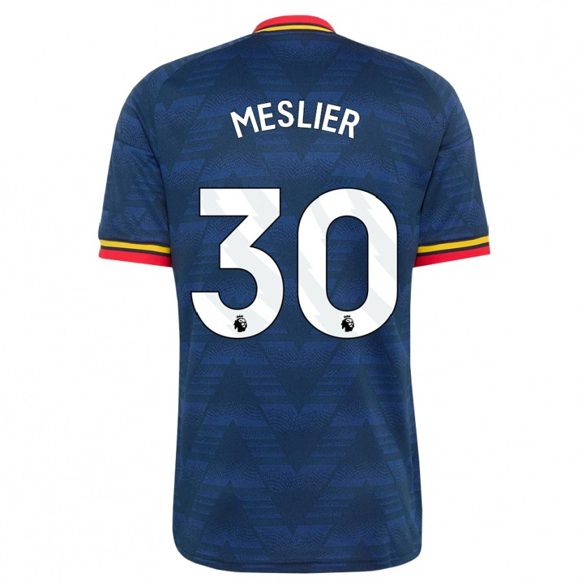 Danxen Herren Illan Meslier #30 Mitternachtsblau Gelb Rot Auswärtstrikot Trikot 2026/27 T-Shirt