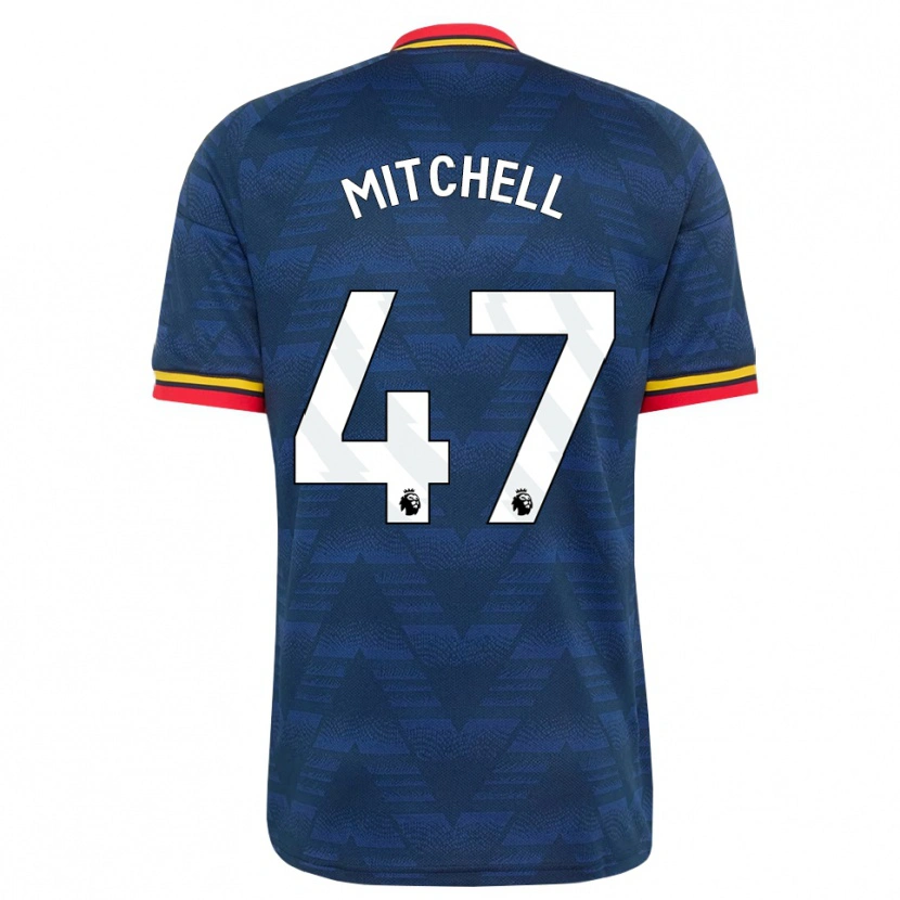 Danxen Herren Remy Mitchell #47 Mitternachtsblau Gelb Rot Auswärtstrikot Trikot 2026/27 T-Shirt