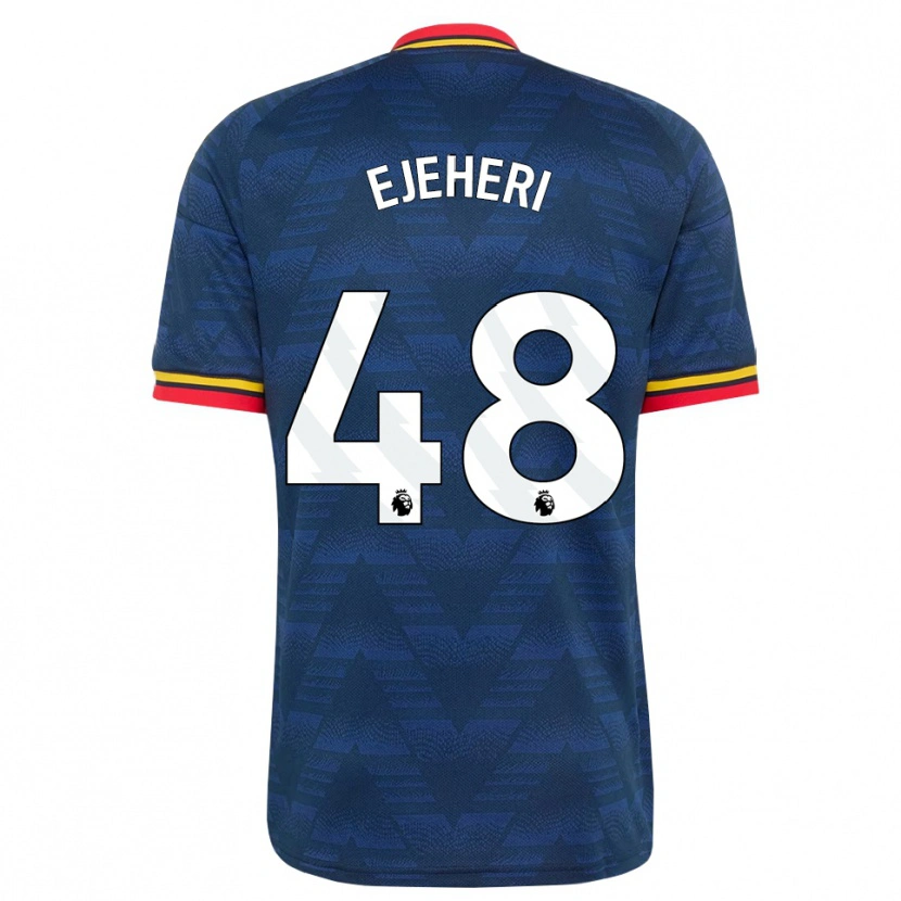 Danxen Herren Ovie Ejeheri #48 Mitternachtsblau Gelb Rot Auswärtstrikot Trikot 2026/27 T-Shirt