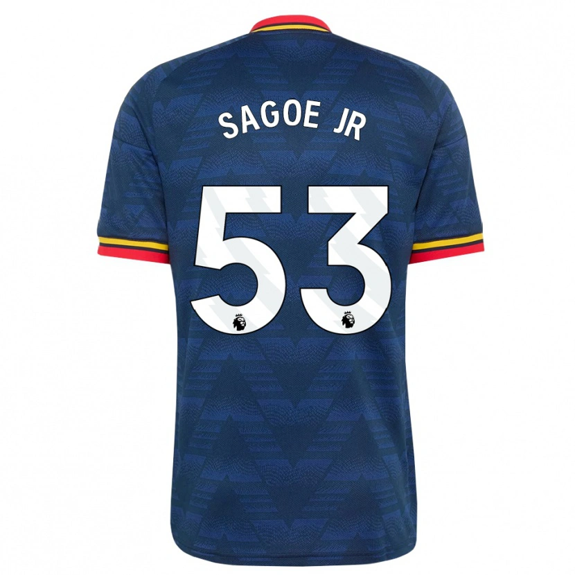 Danxen Herren Charles Sagoe Jr #53 Mitternachtsblau Gelb Rot Auswärtstrikot Trikot 2026/27 T-Shirt
