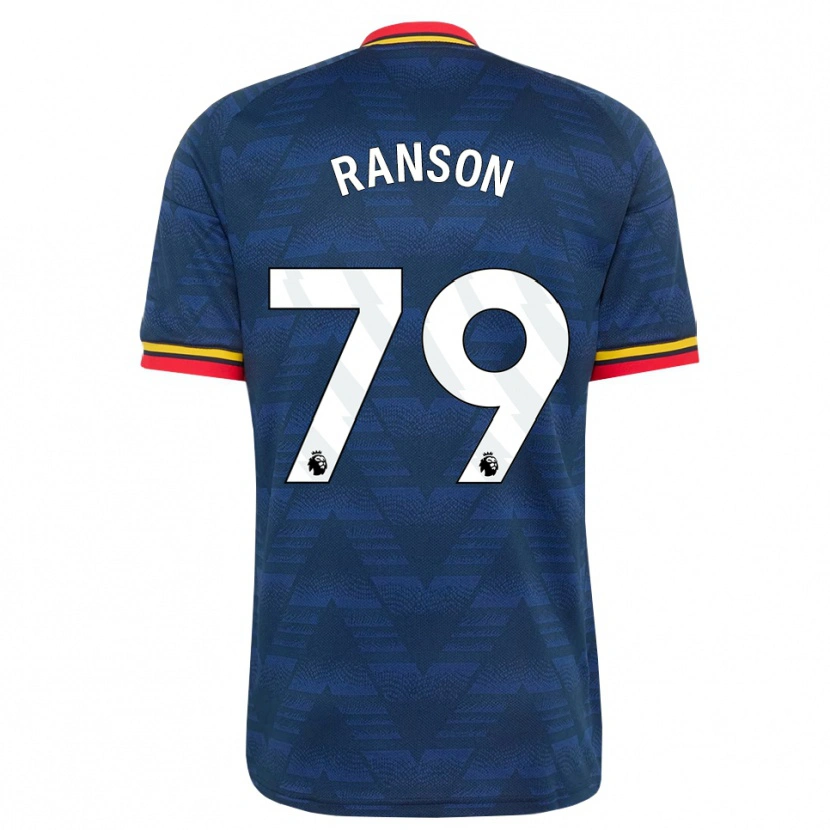 Danxen Herren Khari Ranson #79 Mitternachtsblau Gelb Rot Auswärtstrikot Trikot 2026/27 T-Shirt