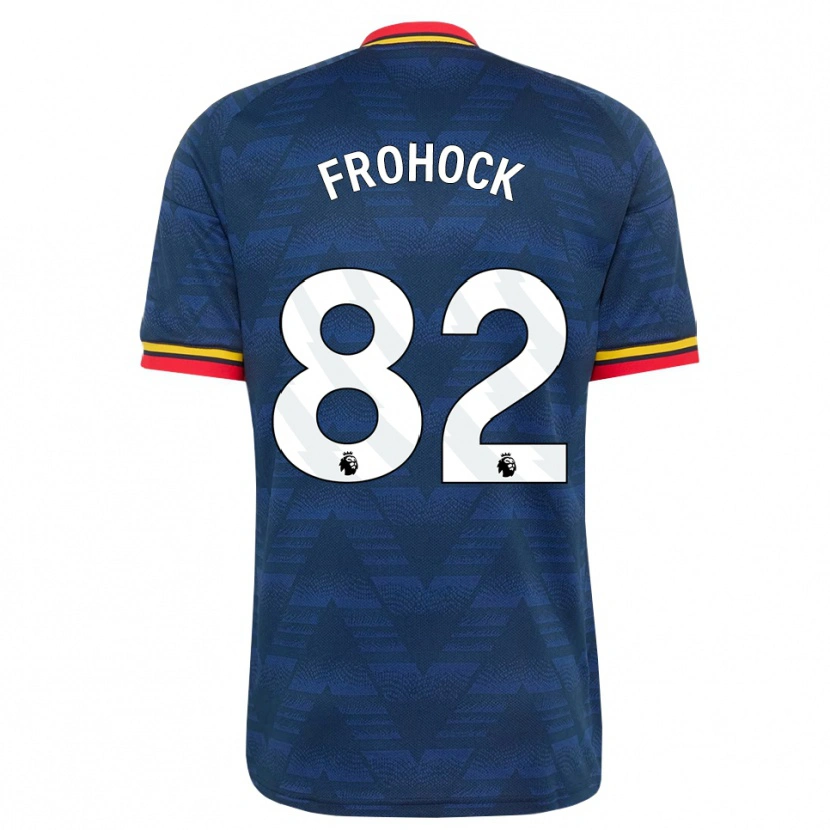 Danxen Herren Marley Frohock #82 Mitternachtsblau Gelb Rot Auswärtstrikot Trikot 2026/27 T-Shirt