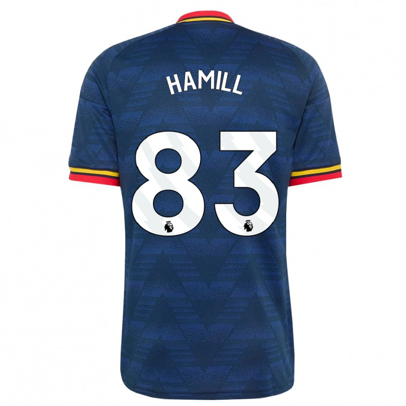Danxen Herren Callan Hamill #83 Mitternachtsblau Gelb Rot Auswärtstrikot Trikot 2026/27 T-Shirt