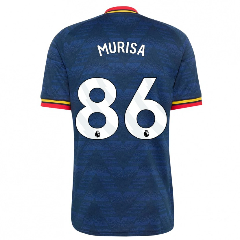 Danxen Herren Teshaun Murisa #86 Mitternachtsblau Gelb Rot Auswärtstrikot Trikot 2026/27 T-Shirt