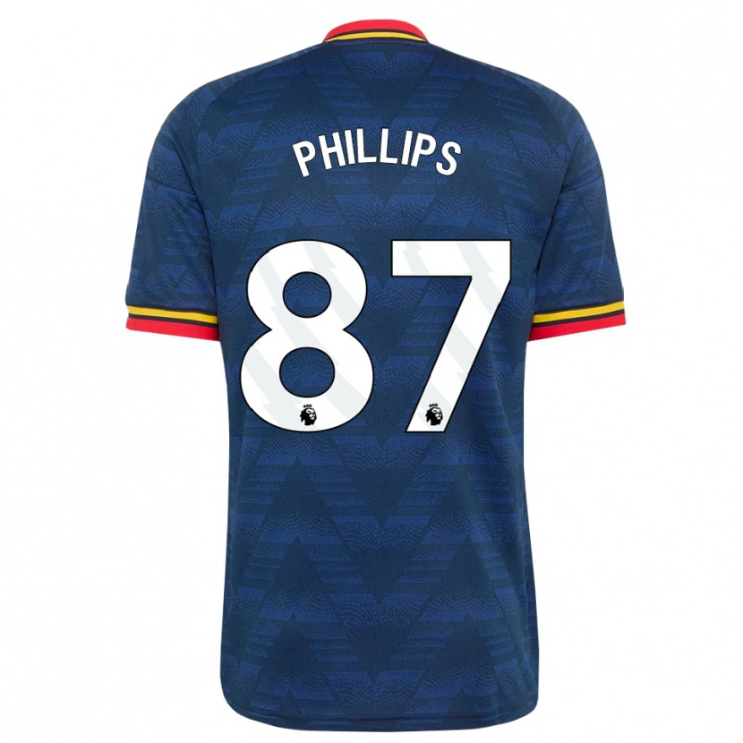 Danxen Herren Bowen Phillips #87 Mitternachtsblau Gelb Rot Auswärtstrikot Trikot 2026/27 T-Shirt