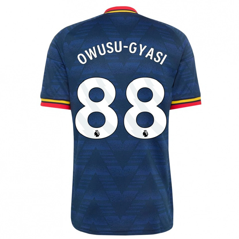 Danxen Herren Abraham Owusu-Gyasi #88 Mitternachtsblau Gelb Rot Auswärtstrikot Trikot 2026/27 T-Shirt