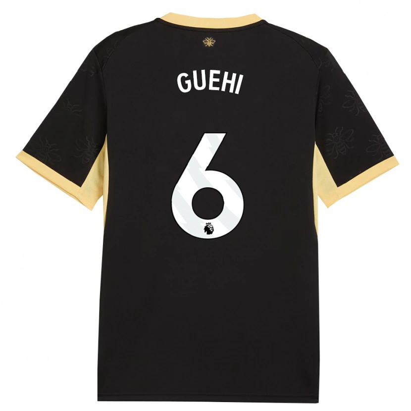 Danxen Herren Marc Guéhi #6 Schwarz Gelb Auswärtstrikot Trikot 2026/27 T-Shirt