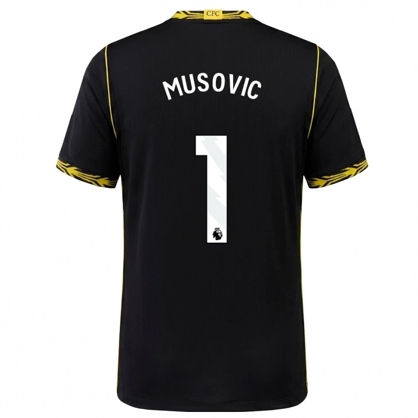 Danxen Herren Zecira Musovic #1 Schwarz Gelb Auswärtstrikot Trikot 2026/27 T-Shirt