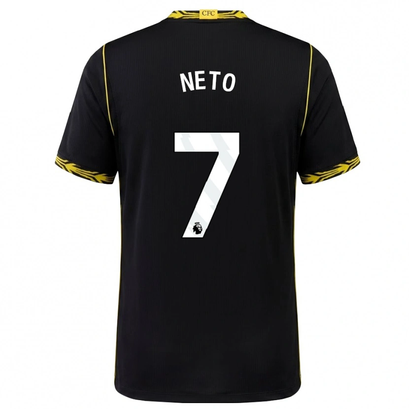 Danxen Herren Pedro Neto #7 Schwarz Gelb Auswärtstrikot Trikot 2026/27 T-Shirt