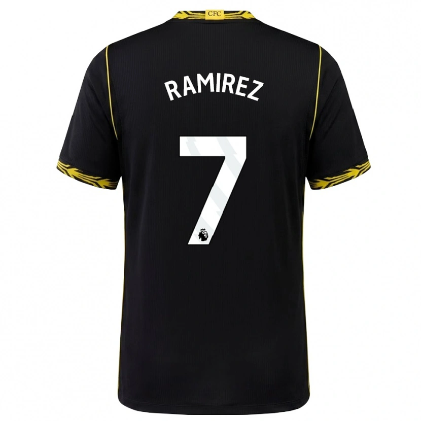 Danxen Herren Mayra Ramírez #7 Schwarz Gelb Auswärtstrikot Trikot 2026/27 T-Shirt
