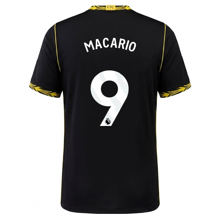 Danxen Herren Catarina Macario #9 Schwarz Gelb Auswärtstrikot Trikot 2026/27 T-Shirt
