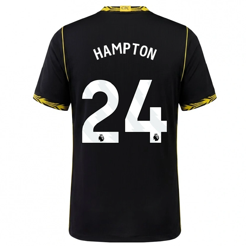 Danxen Herren Hannah Hampton #24 Schwarz Gelb Auswärtstrikot Trikot 2026/27 T-Shirt