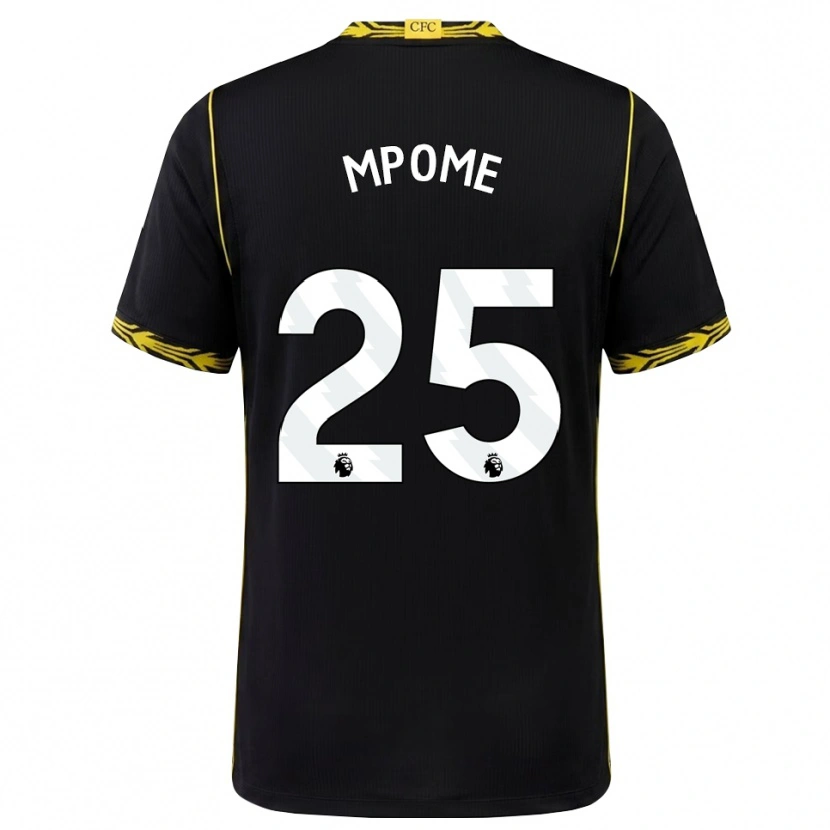 Danxen Herren Maelys Mpome #25 Schwarz Gelb Auswärtstrikot Trikot 2026/27 T-Shirt