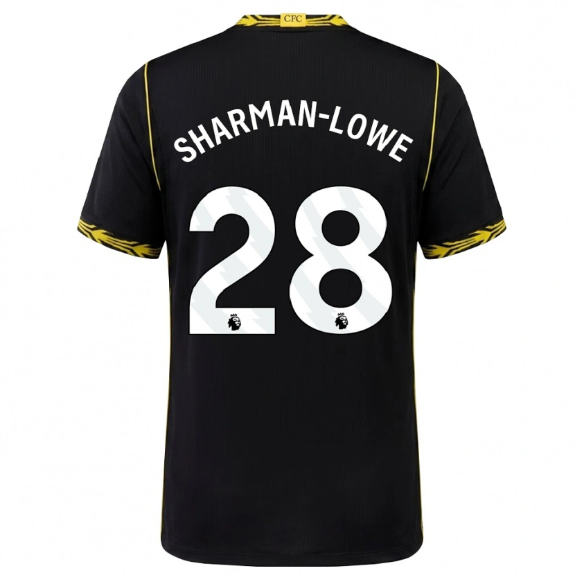 Danxen Herren Teddy Sharman-Lowe #28 Schwarz Gelb Auswärtstrikot Trikot 2026/27 T-Shirt