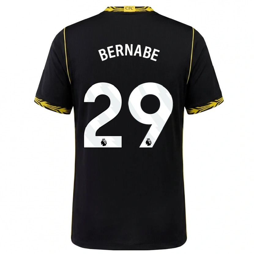 Danxen Herren Alejandra Bernabé #29 Schwarz Gelb Auswärtstrikot Trikot 2026/27 T-Shirt