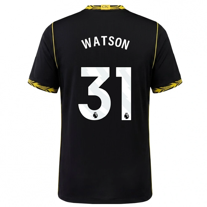 Danxen Herren Reggie Watson #31 Schwarz Gelb Auswärtstrikot Trikot 2026/27 T-Shirt