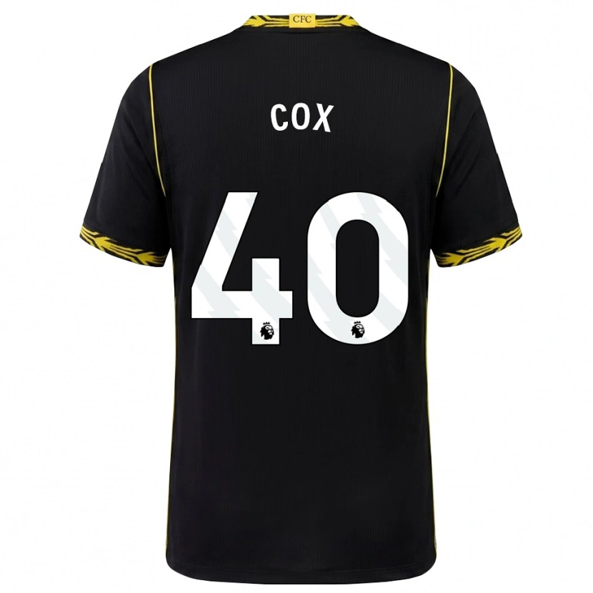 Danxen Herren Katie Cox #40 Schwarz Gelb Auswärtstrikot Trikot 2026/27 T-Shirt