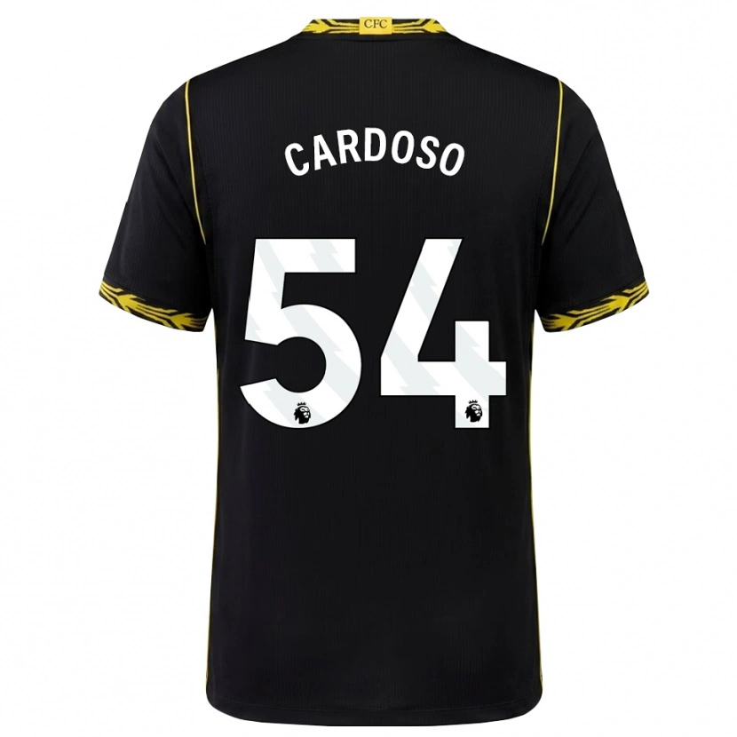Danxen Herren Leo Cardoso #54 Schwarz Gelb Auswärtstrikot Trikot 2026/27 T-Shirt