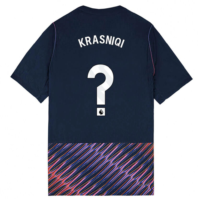 Danxen Herren Elliot Krasniqi #0 Königlich Blau Weiß Auswärtstrikot Trikot 2026/27 T-Shirt