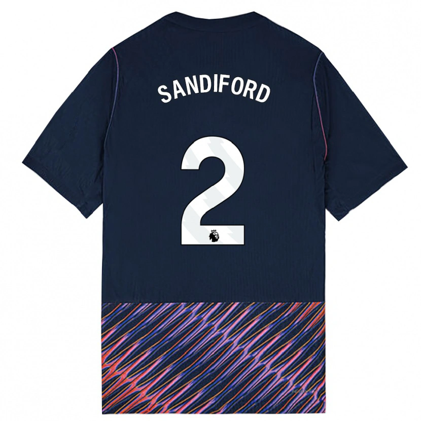 Danxen Herren Oscar Sandiford #2 Königlich Blau Weiß Auswärtstrikot Trikot 2026/27 T-Shirt
