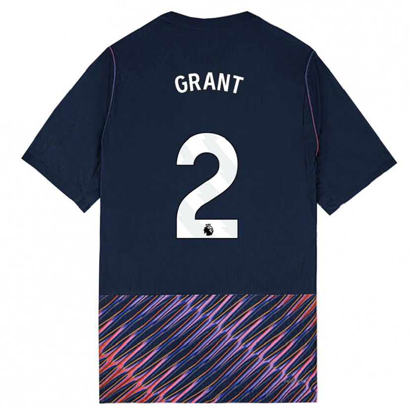 Danxen Herren Charlotte Grant #2 Königlich Blau Weiß Auswärtstrikot Trikot 2026/27 T-Shirt