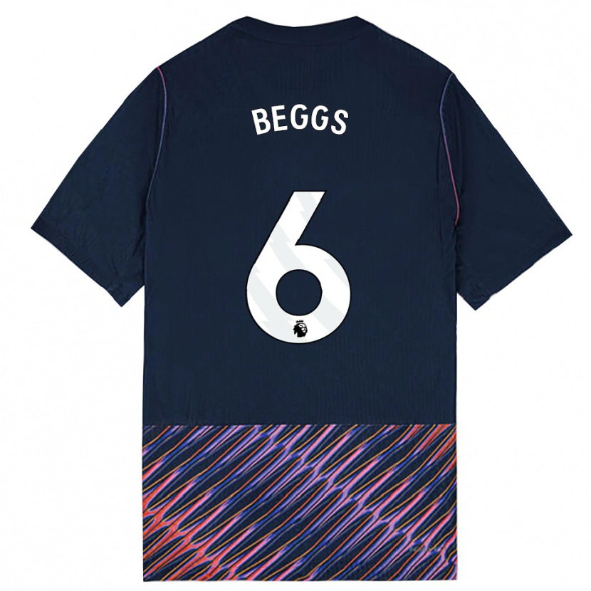 Danxen Herren Jamel Beggs #6 Königlich Blau Weiß Auswärtstrikot Trikot 2026/27 T-Shirt