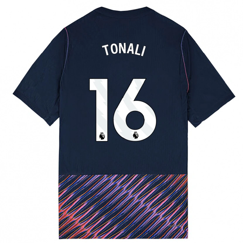 Danxen Herren Sandro Tonali #16 Königlich Blau Weiß Auswärtstrikot Trikot 2026/27 T-Shirt